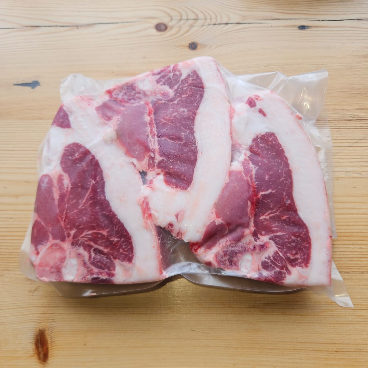 Vacuum packed lamb shoulder