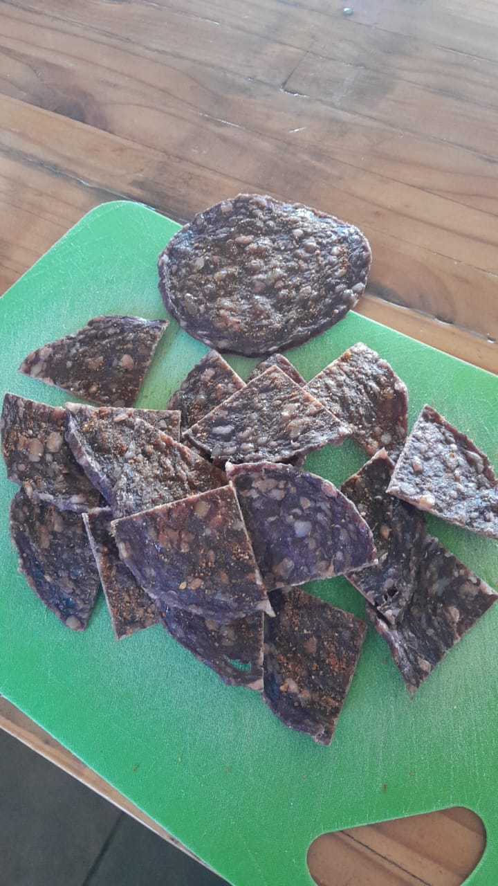Biltong sliced